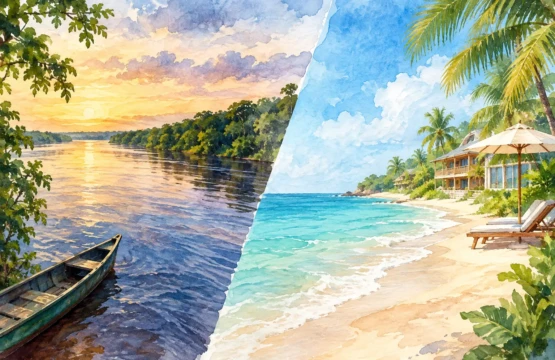 Rio Negro Versus Beachfront Lodging for Your Stay